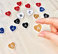 Mini Heart Alphabet Iron-On Patch