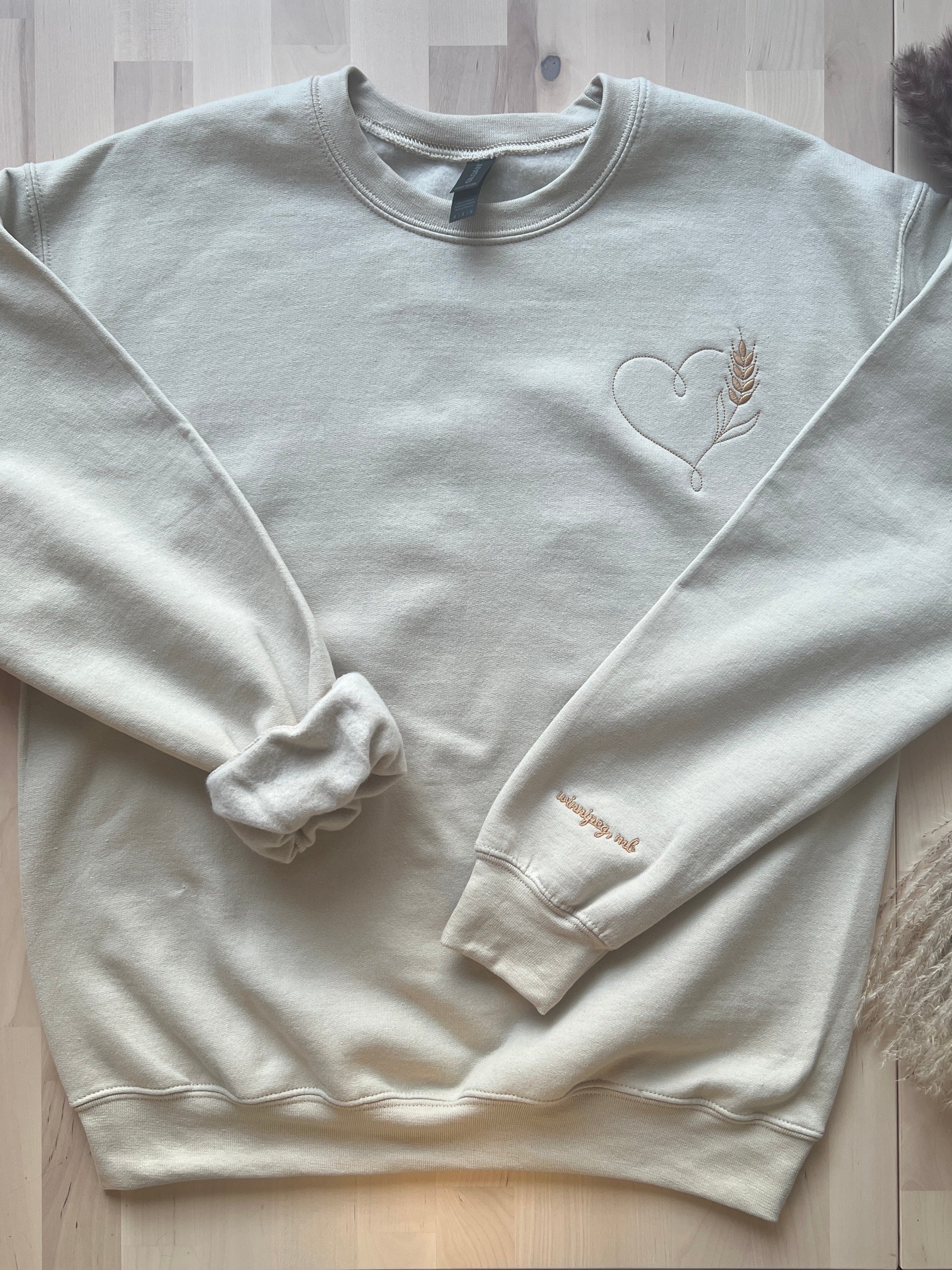 Prairie Heart & Custom Town Heavy Blend Crewneck