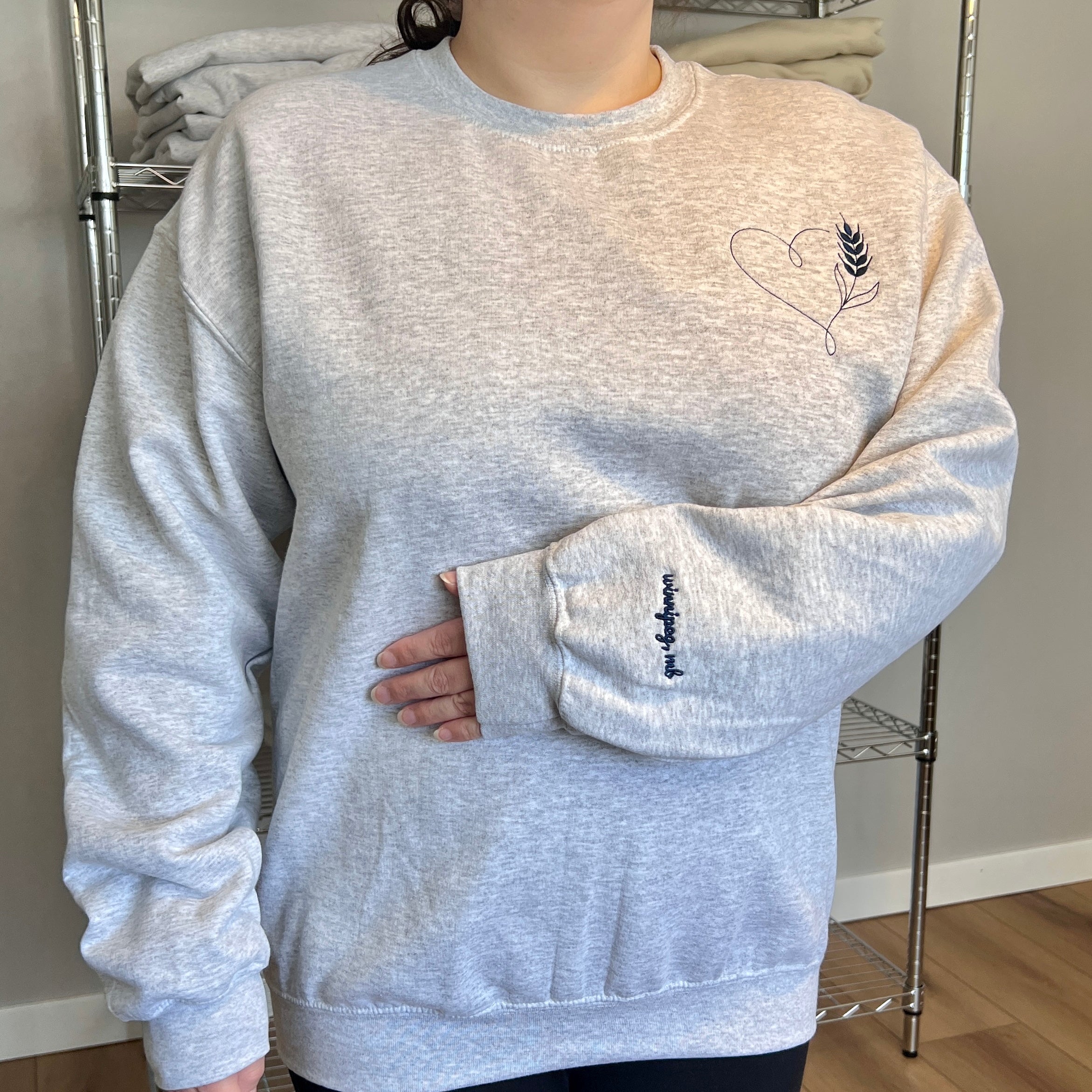 Prairie Heart & Custom Town Heavy Blend Crewneck