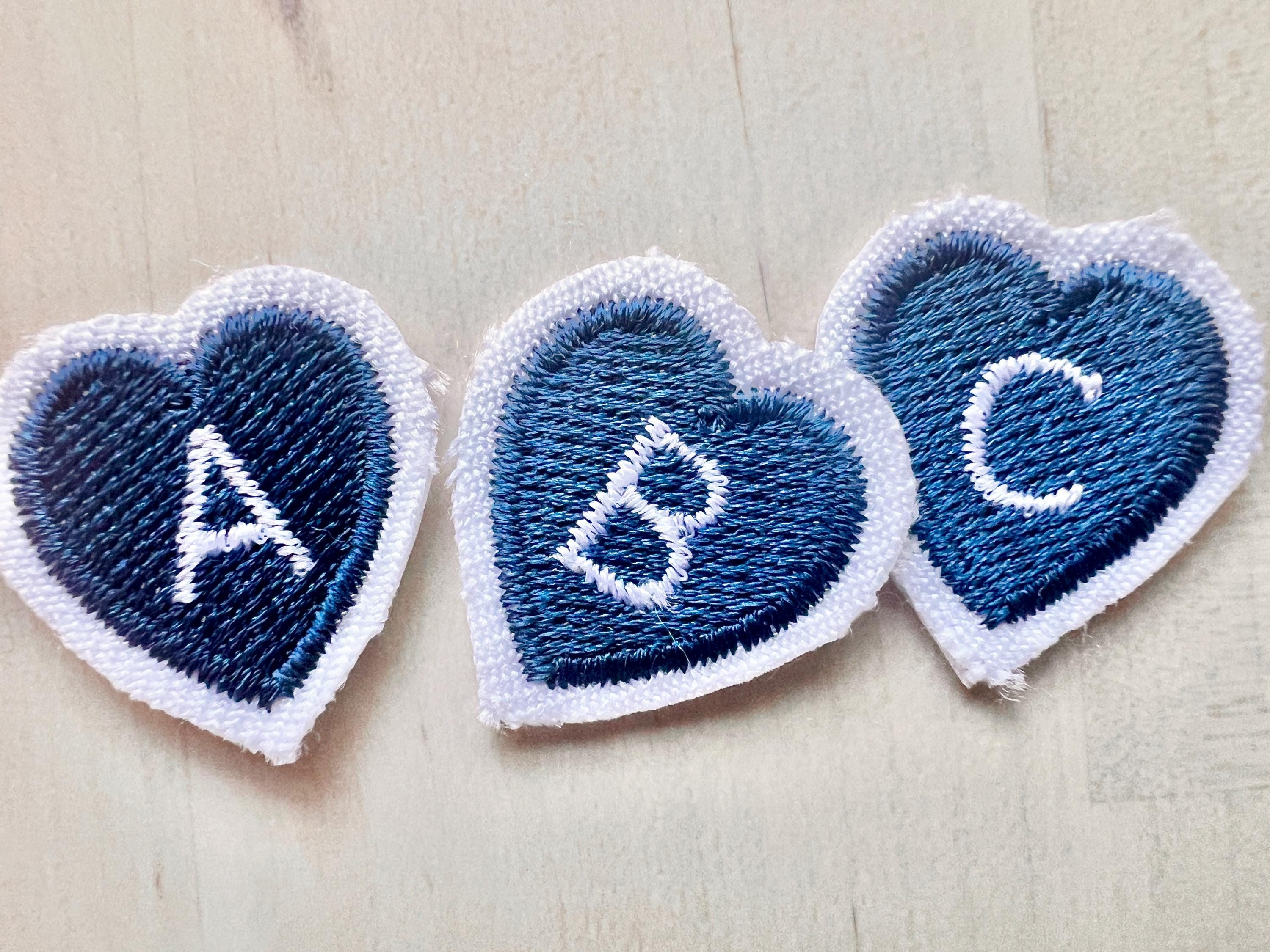 Mini Heart Alphabet Iron-On Patch