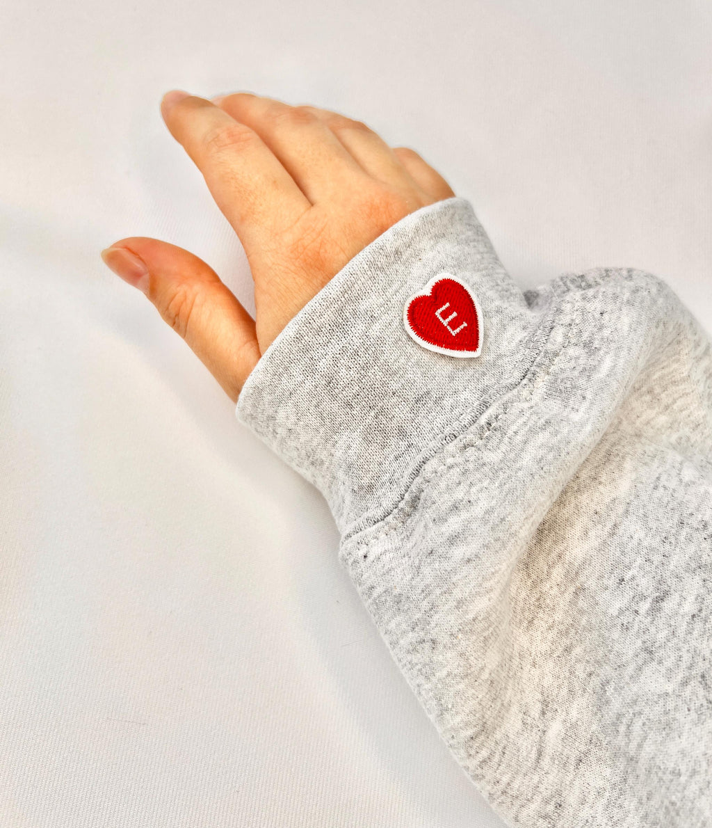 Mini Heart Alphabet Iron-On Patch