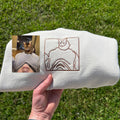 Custom Embroidered Pet Sweatshirt: Personalized Line Art Pet Sweater